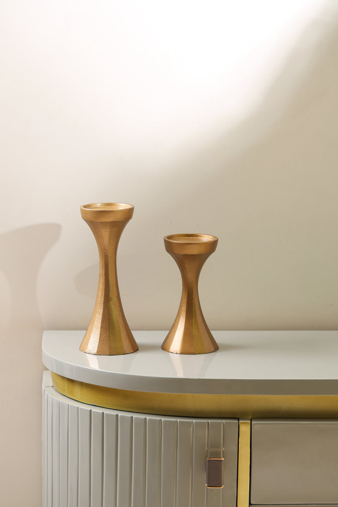 Golden Grace Candle Holders