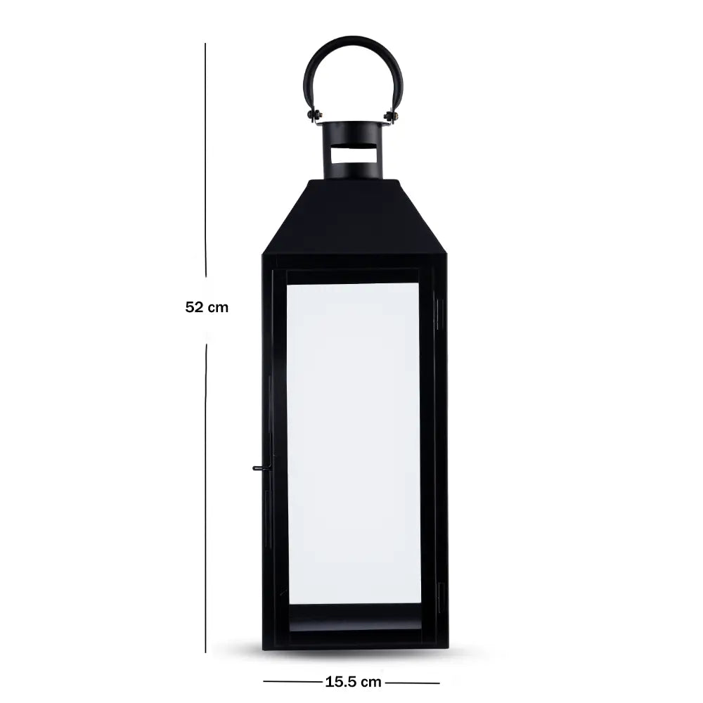 Metro Luxe Lantern Black Medium