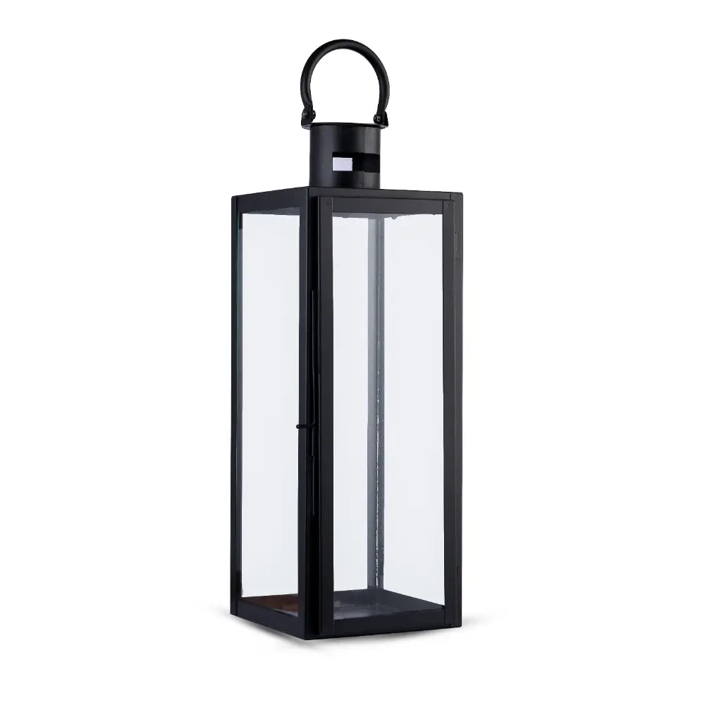Garden Glow Lantern Black Medium