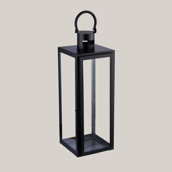 Garden Glow Lantern Black Medium
