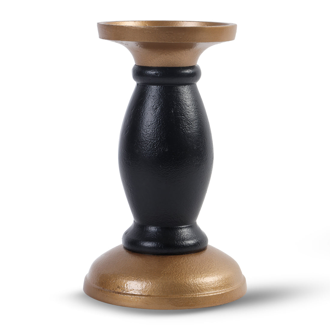 Classic Two-Tone Pillar Candle Stand