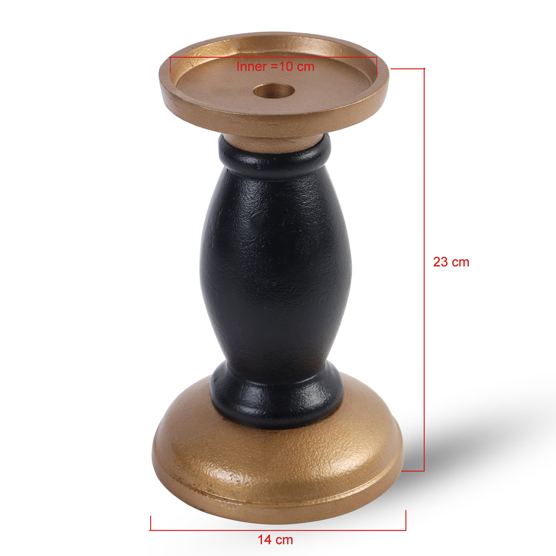 Classic Two-Tone Pillar Candle Stand