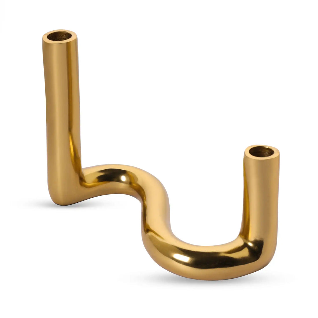 Golden Serpent Candle Holder
