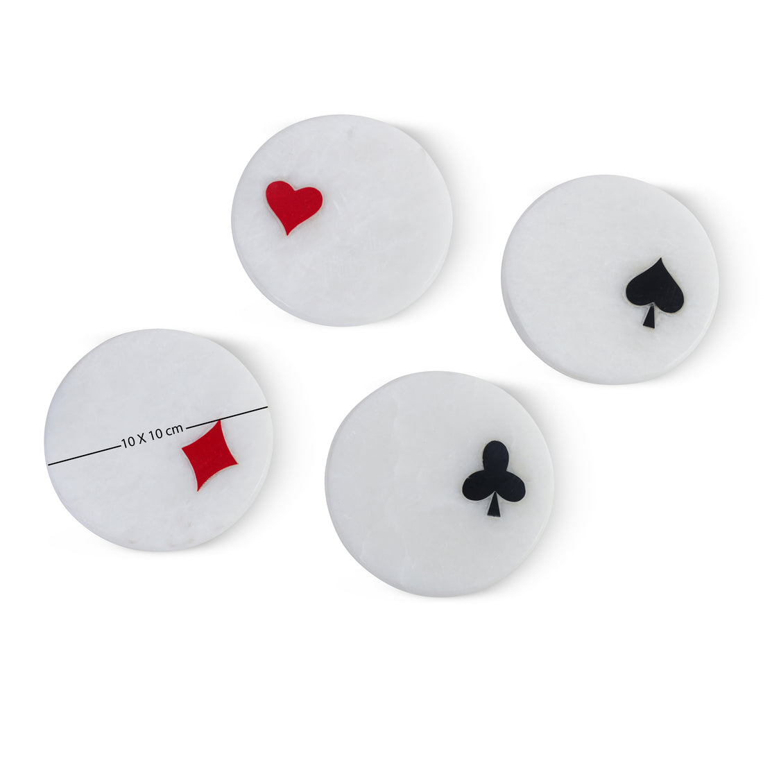 Casino Charm Coaster Set (4 Pc Set)