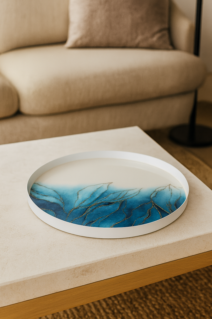 Blue Tide Metal Plate