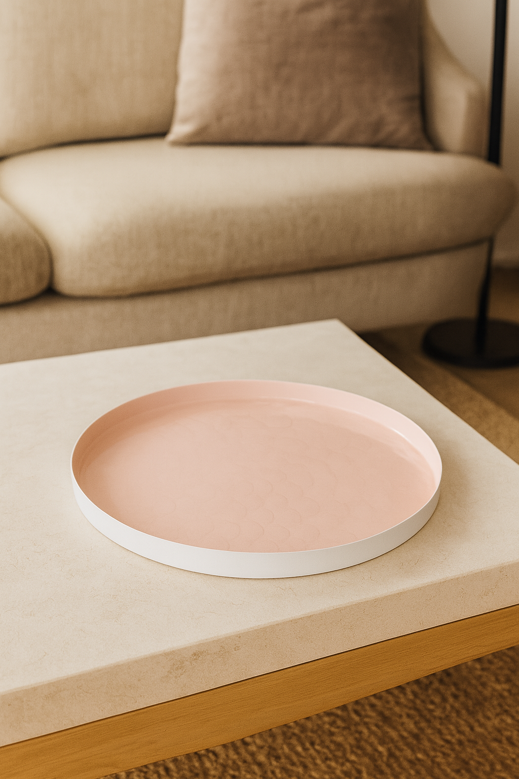 Peach Glow Metal Plate
