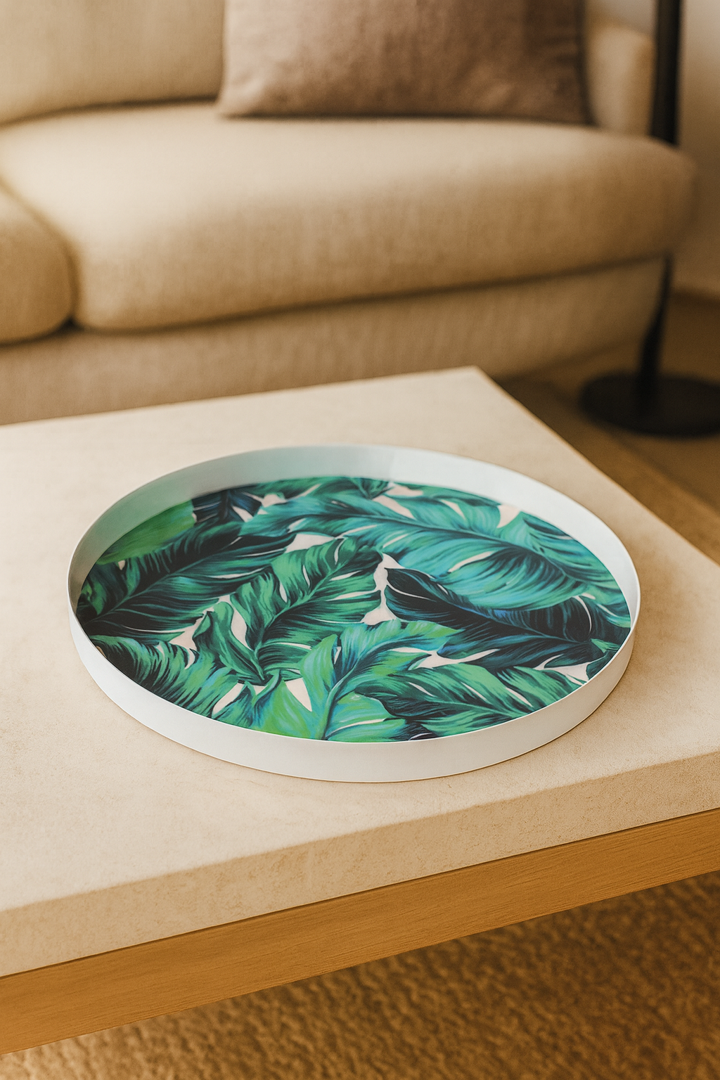 Island Palm Metal Plate