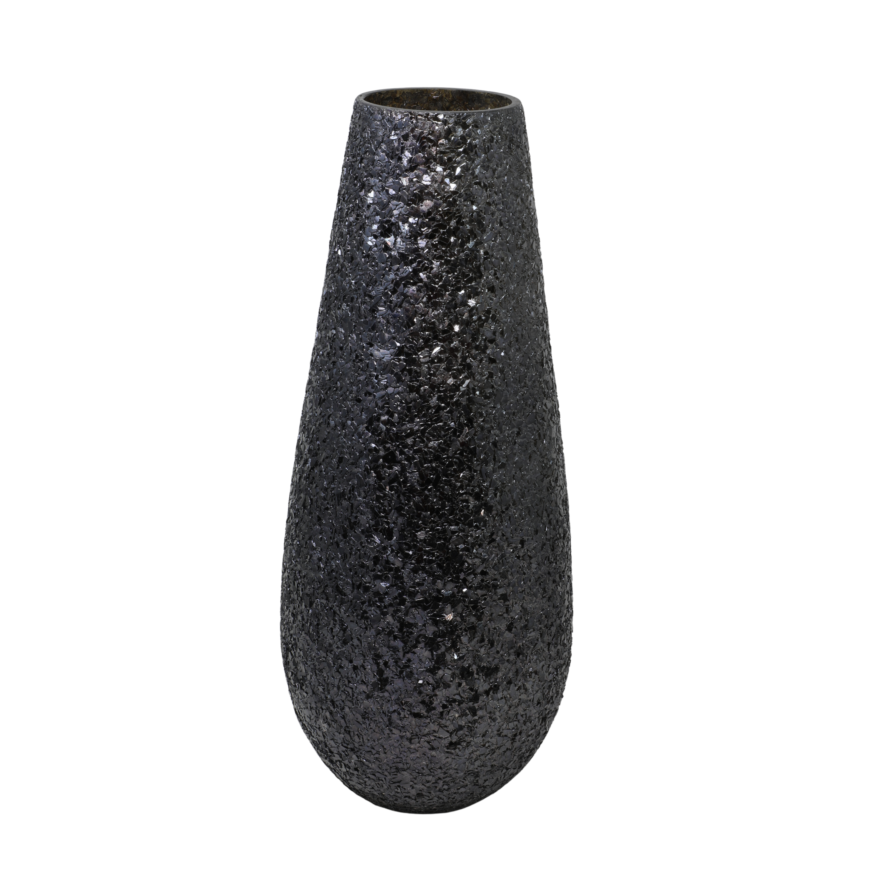 Black Aurora Glitter Vase(Large)