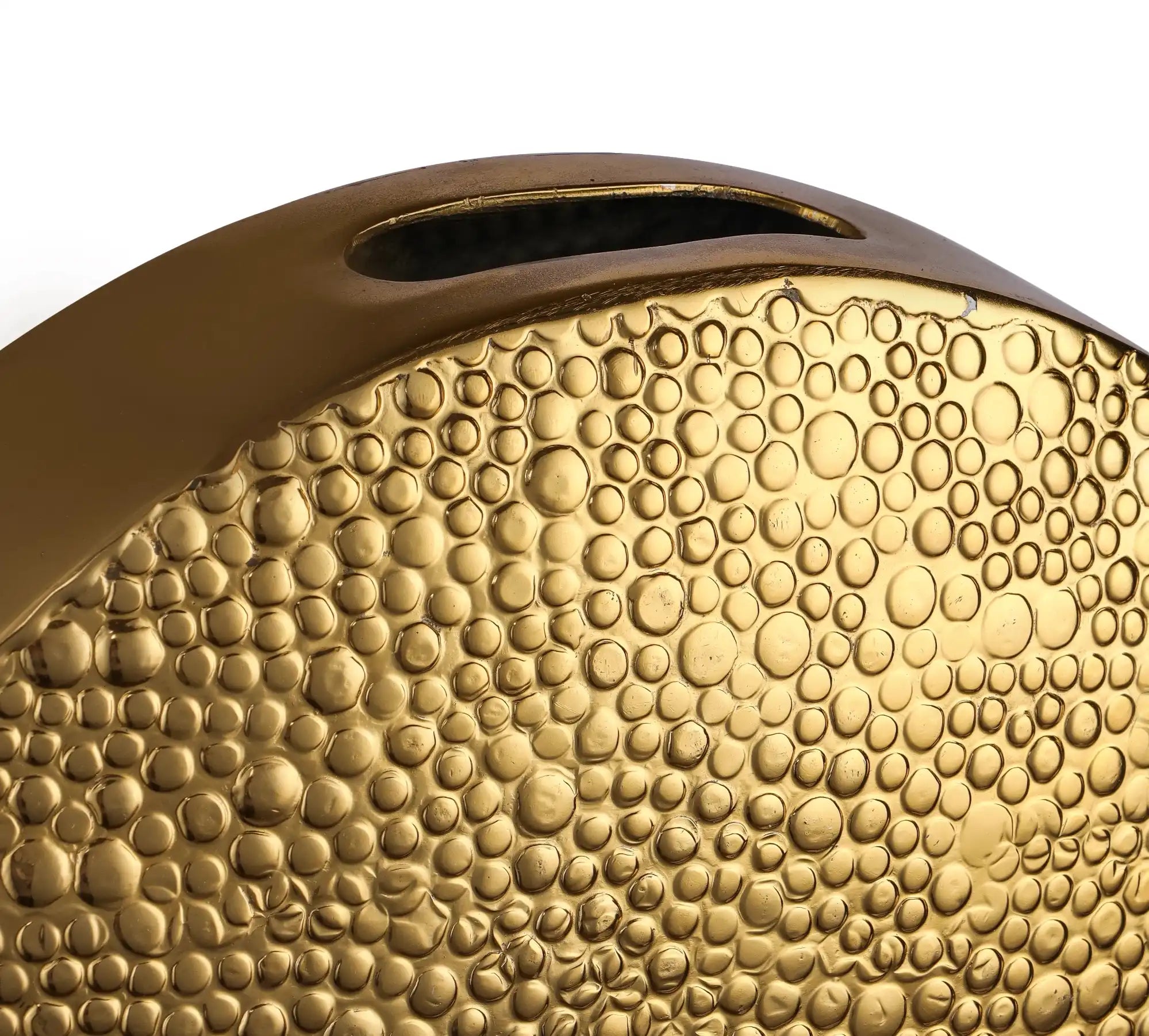 Golden Glow Textured Vase-Large