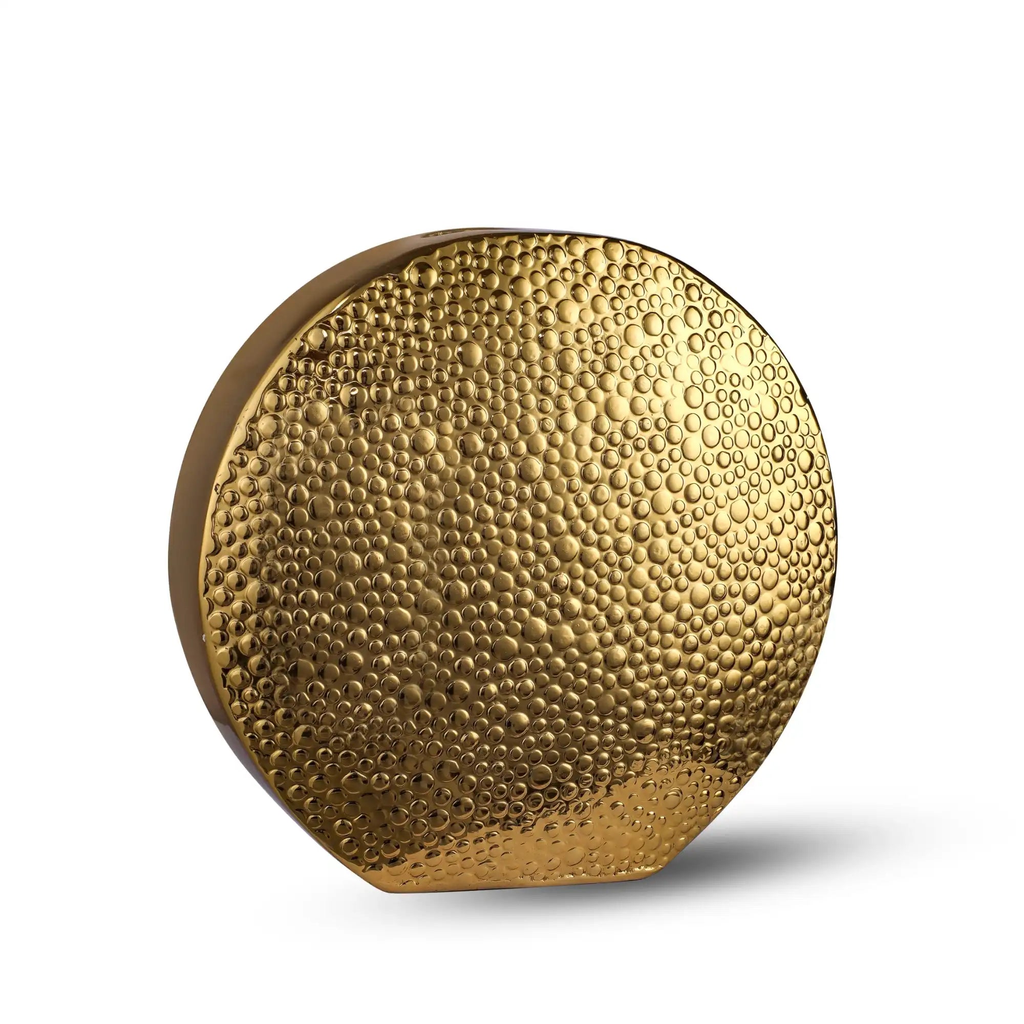 Golden Glow Textured Vase-Small