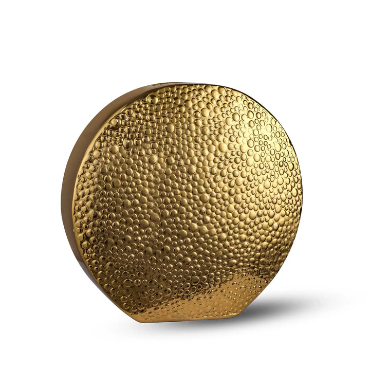 Golden Glow Textured Vase-Large