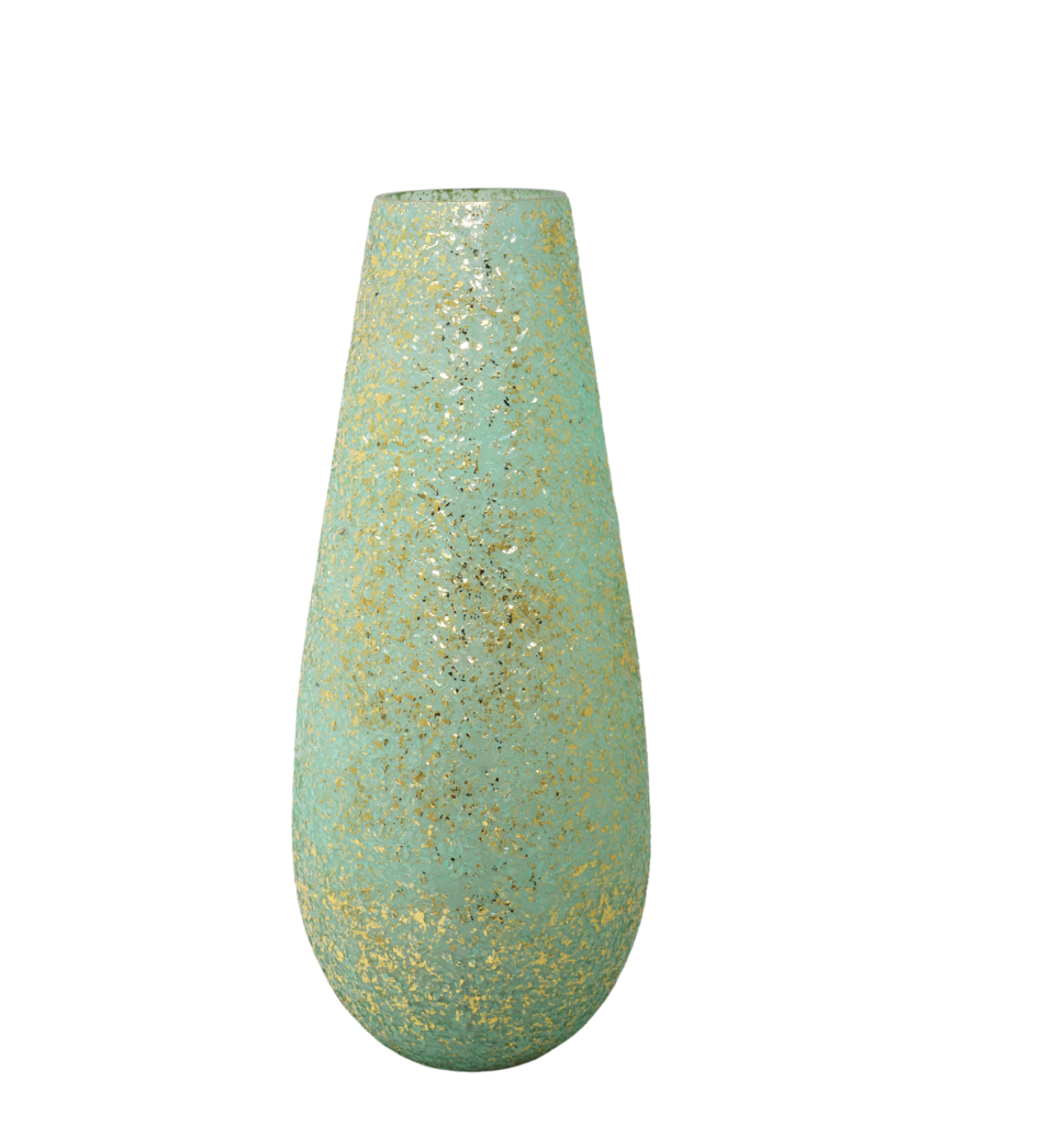 Green Aurora Glitter Vase (Large)