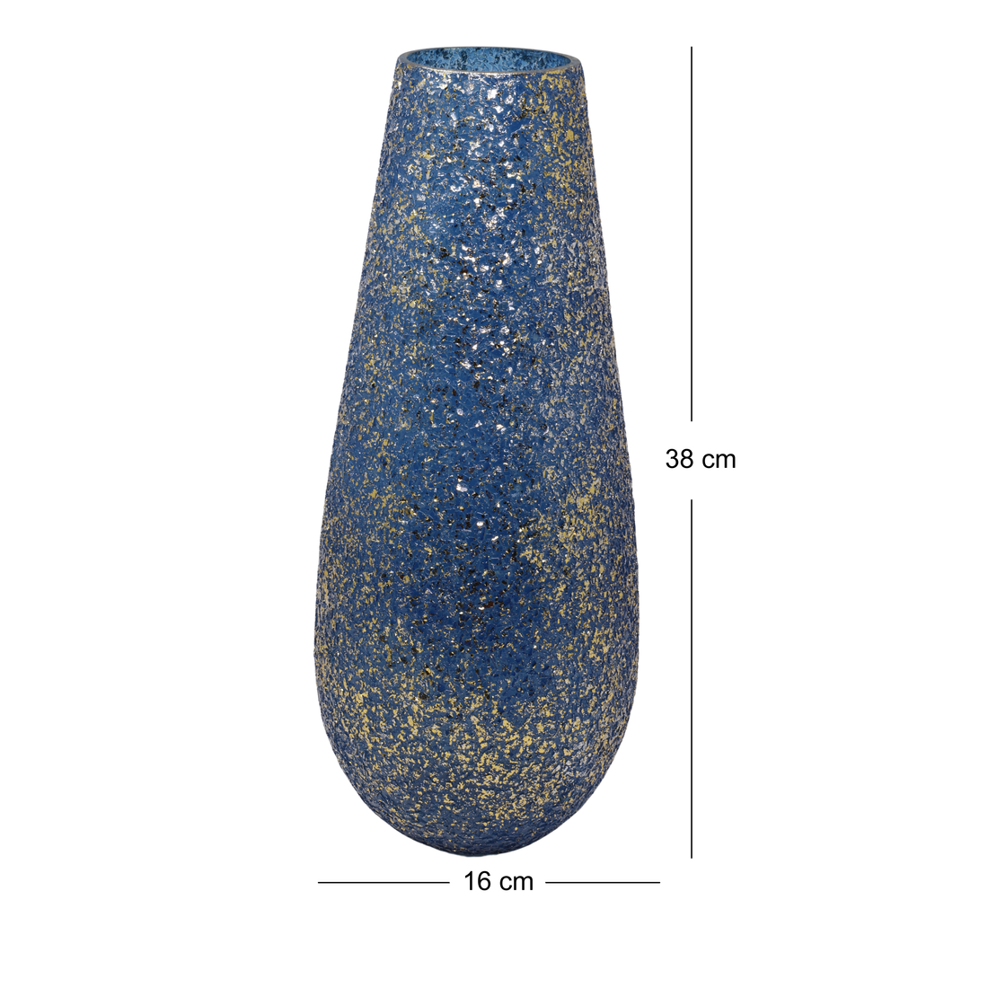 Blue Aurora Glitter Vase(Large)