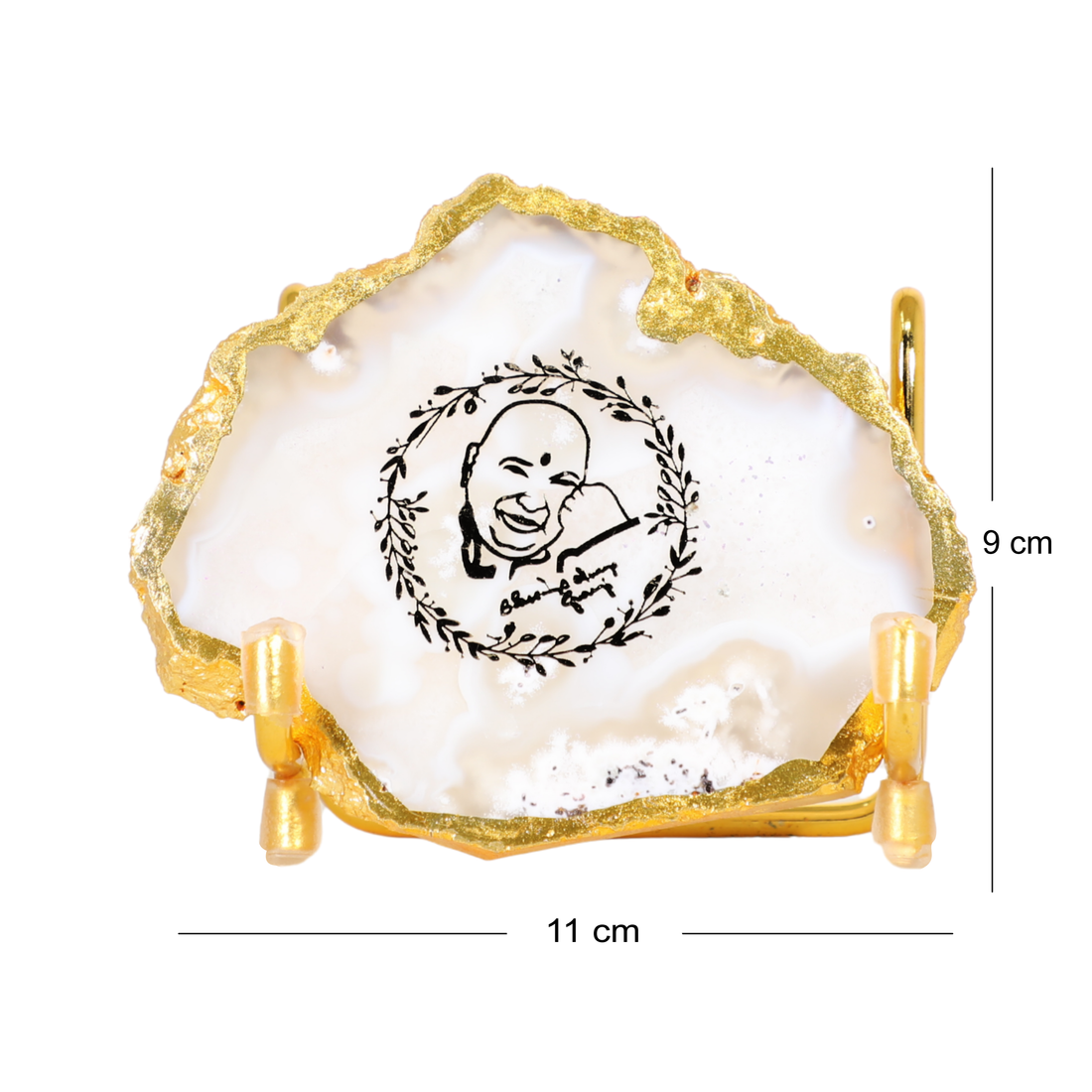 Ivory Glow Guru Ji Agate Stand