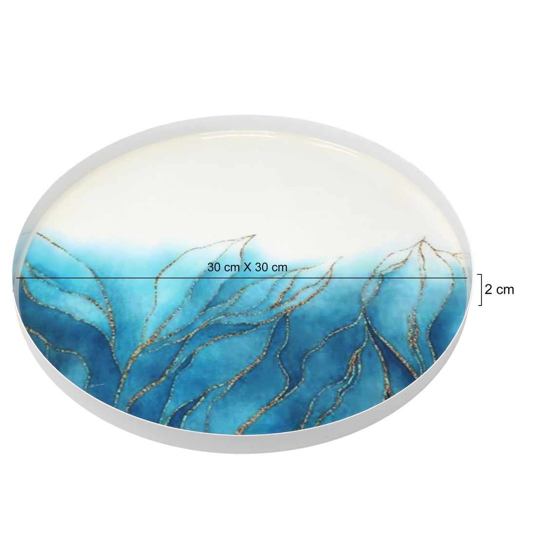 Blue Tide Metal Plate