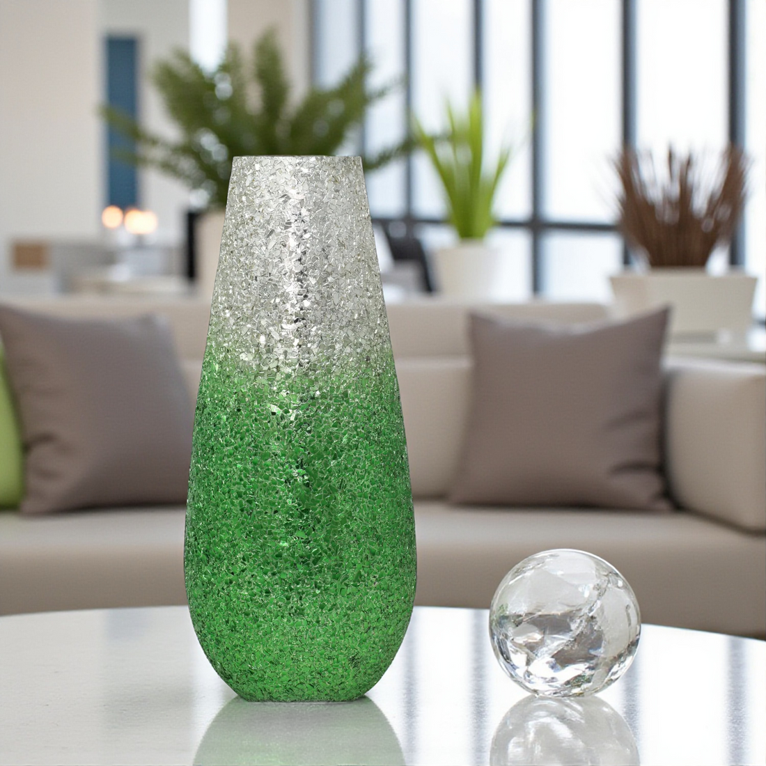 Celestial Glow Vase - Green(Large)