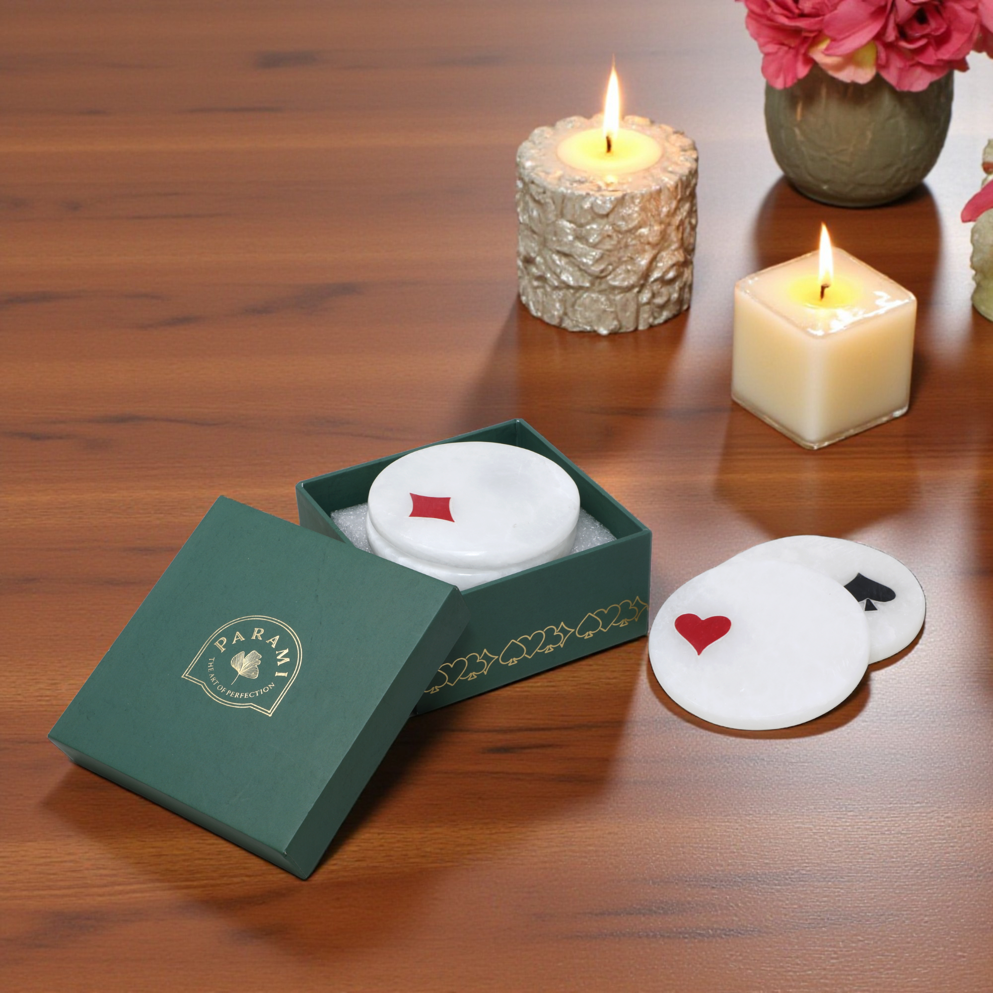 PARAMI Gift Box-Casino Charm Coaster Set