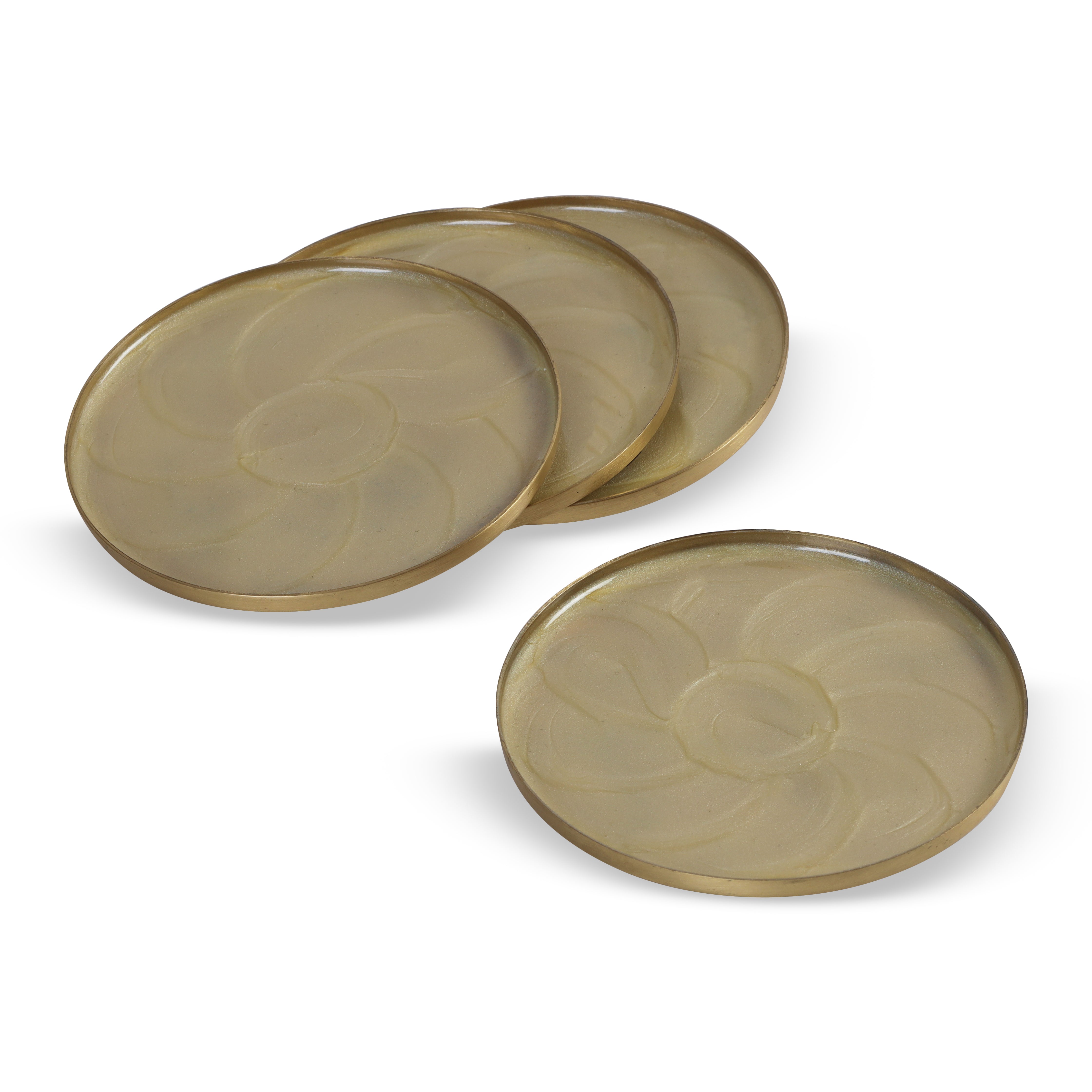 White Ripple Coasters