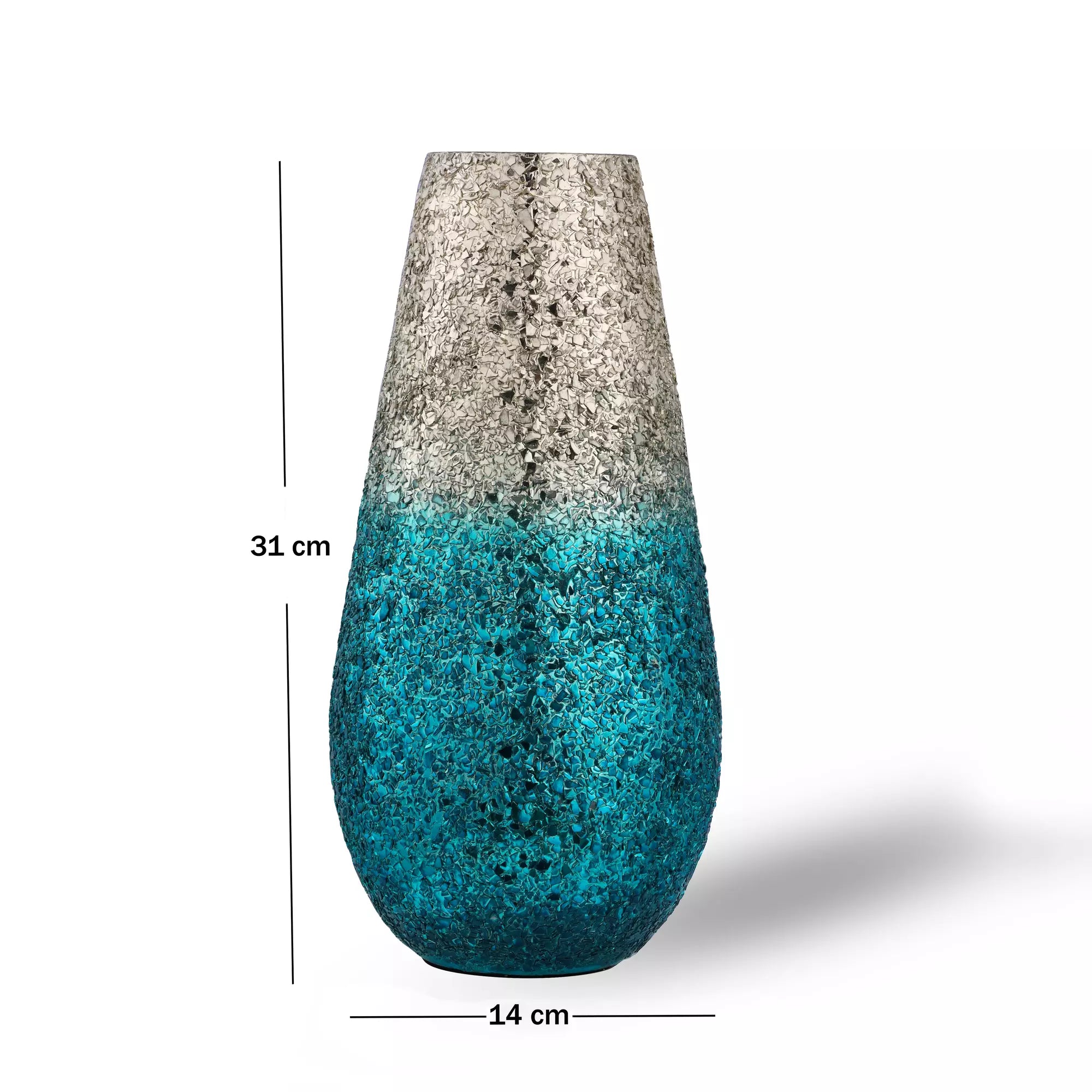 Ombre Elegance vase - Turquoise