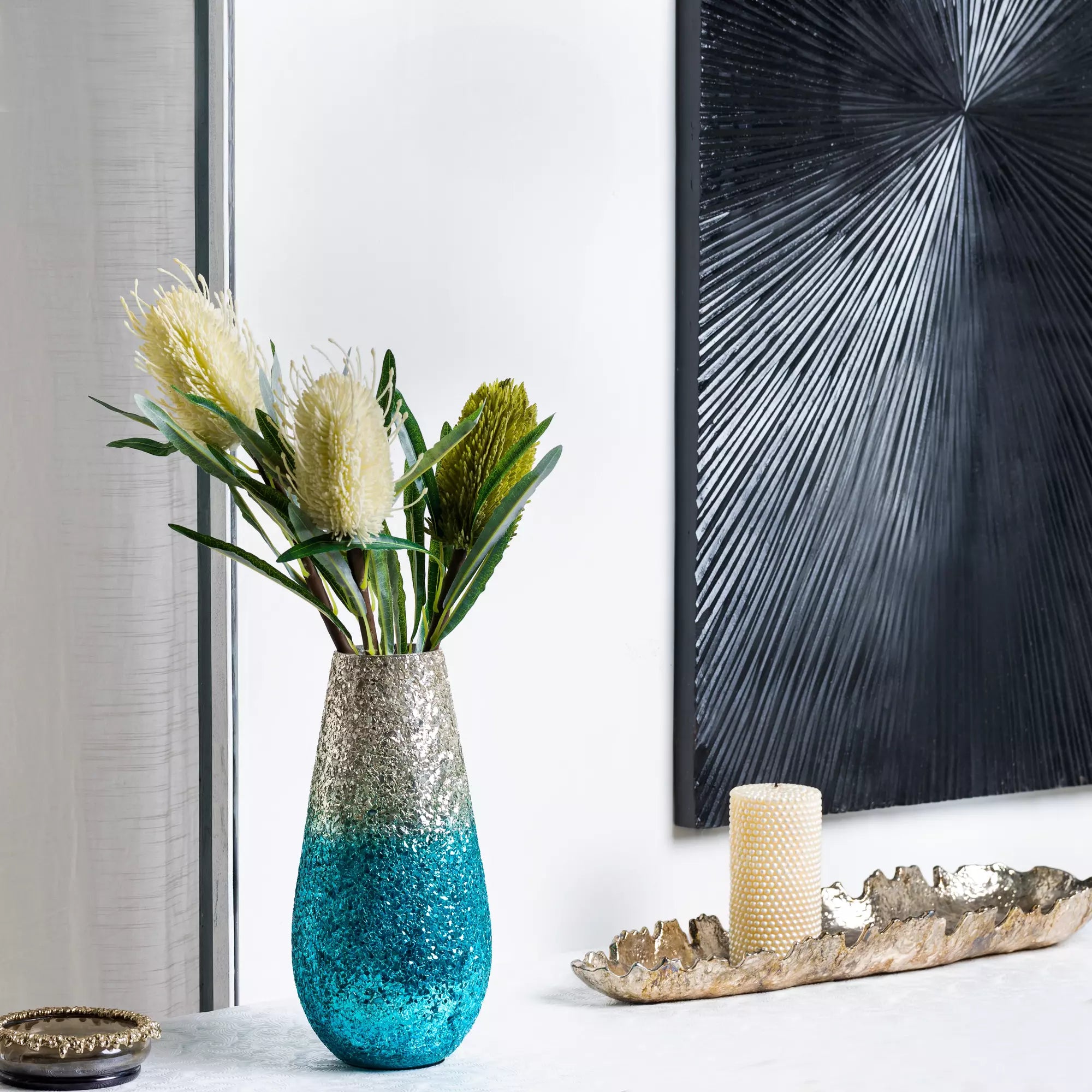 Ombre Elegance vase - Turquoise