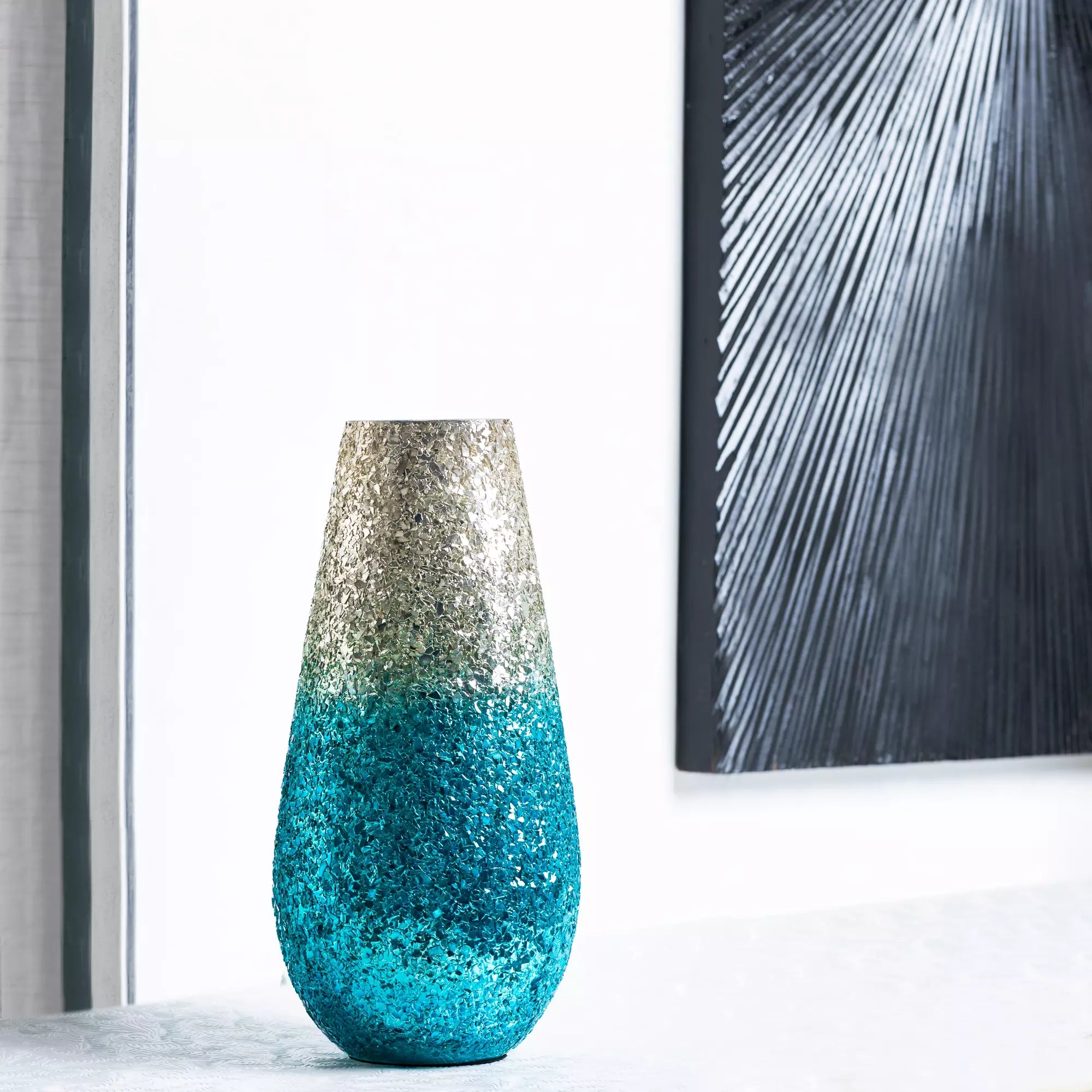 Ombre Elegance vase - Turquoise