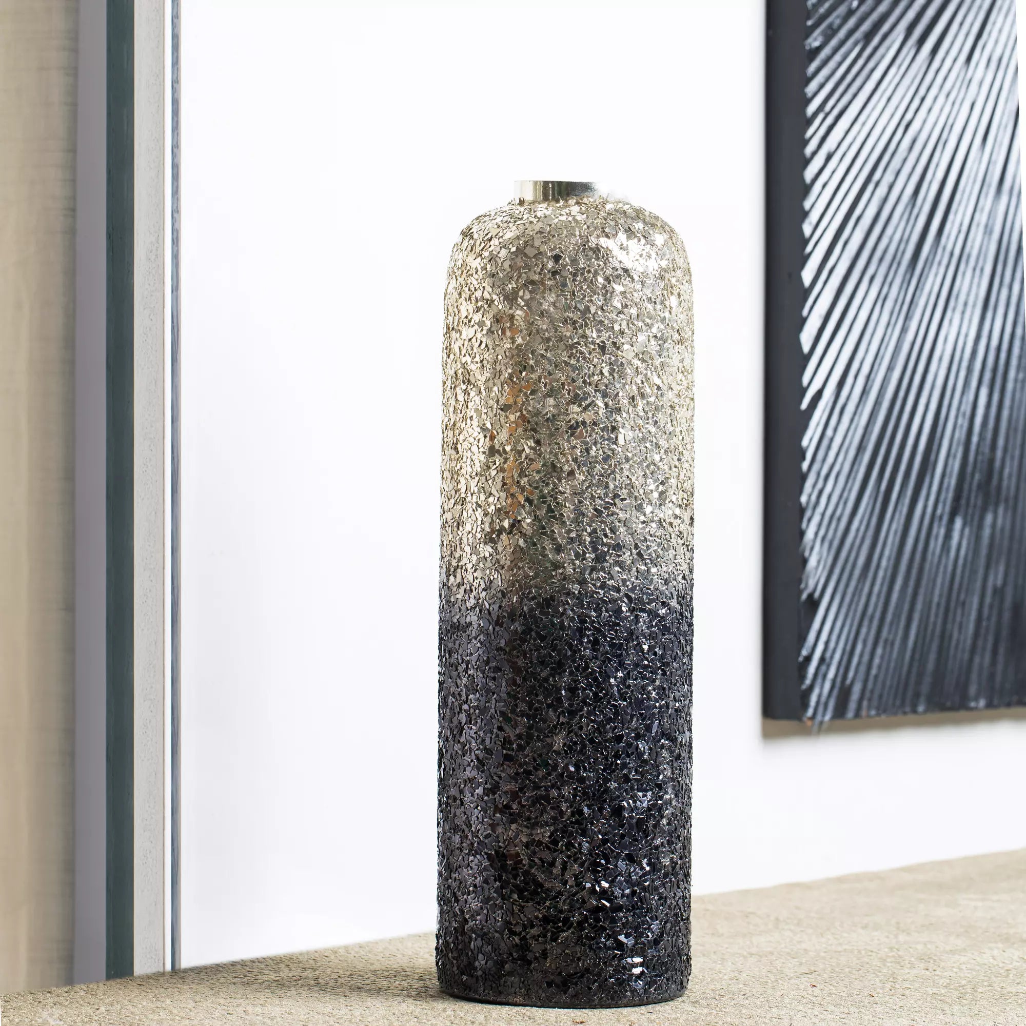 Ombre Elegance vase-Blue Antique