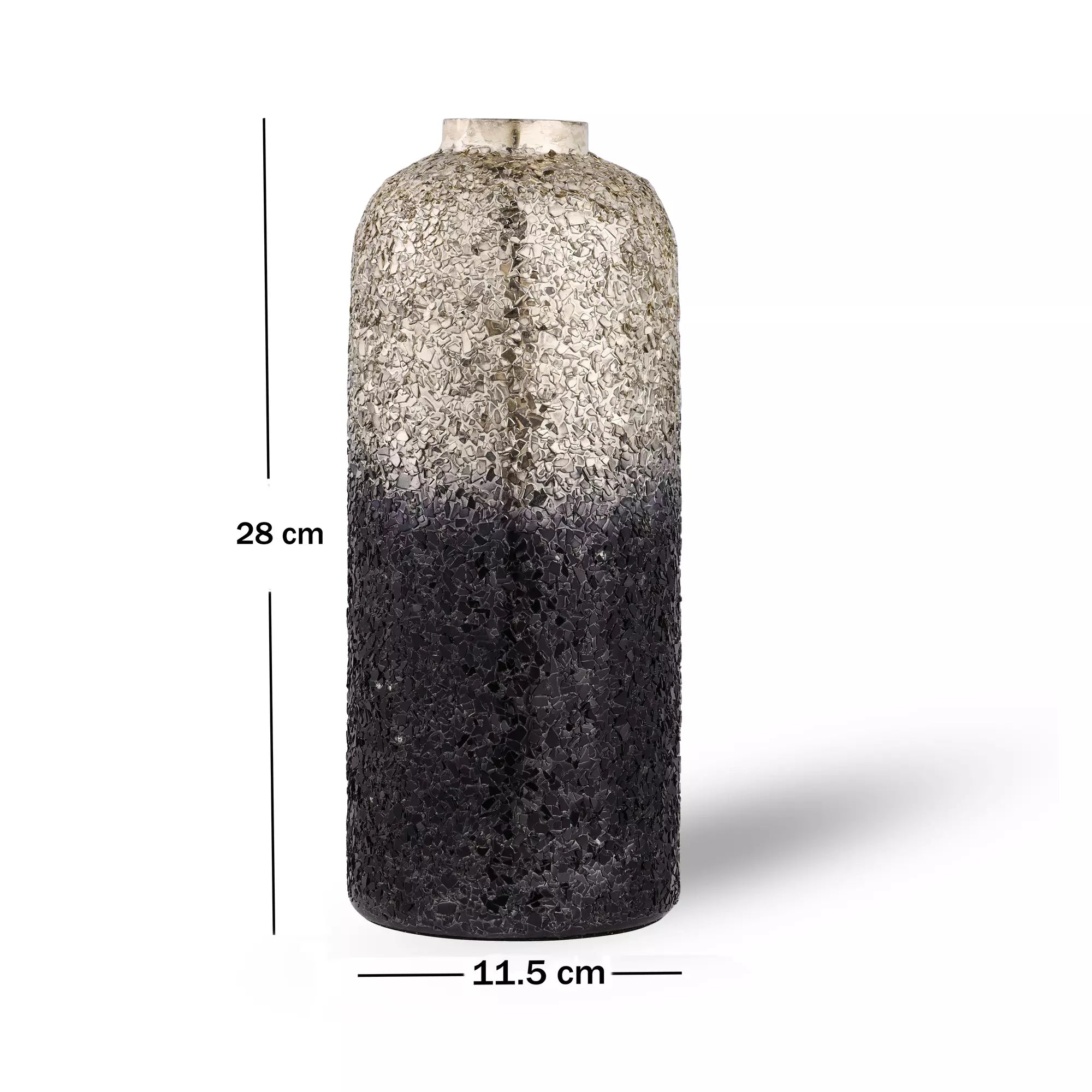 Ombre Elegance vase - Black Antique