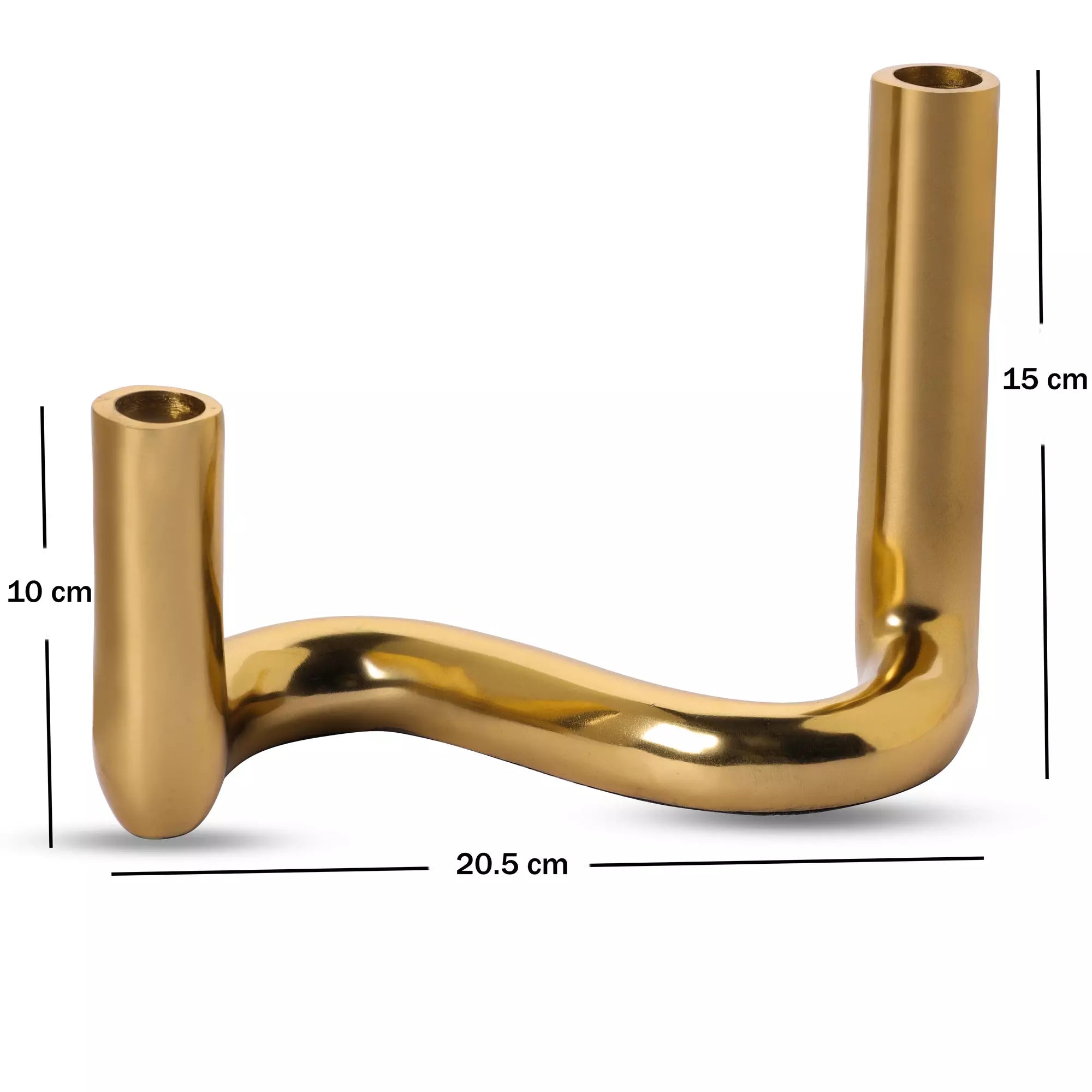 Golden Serpent Candle Holder