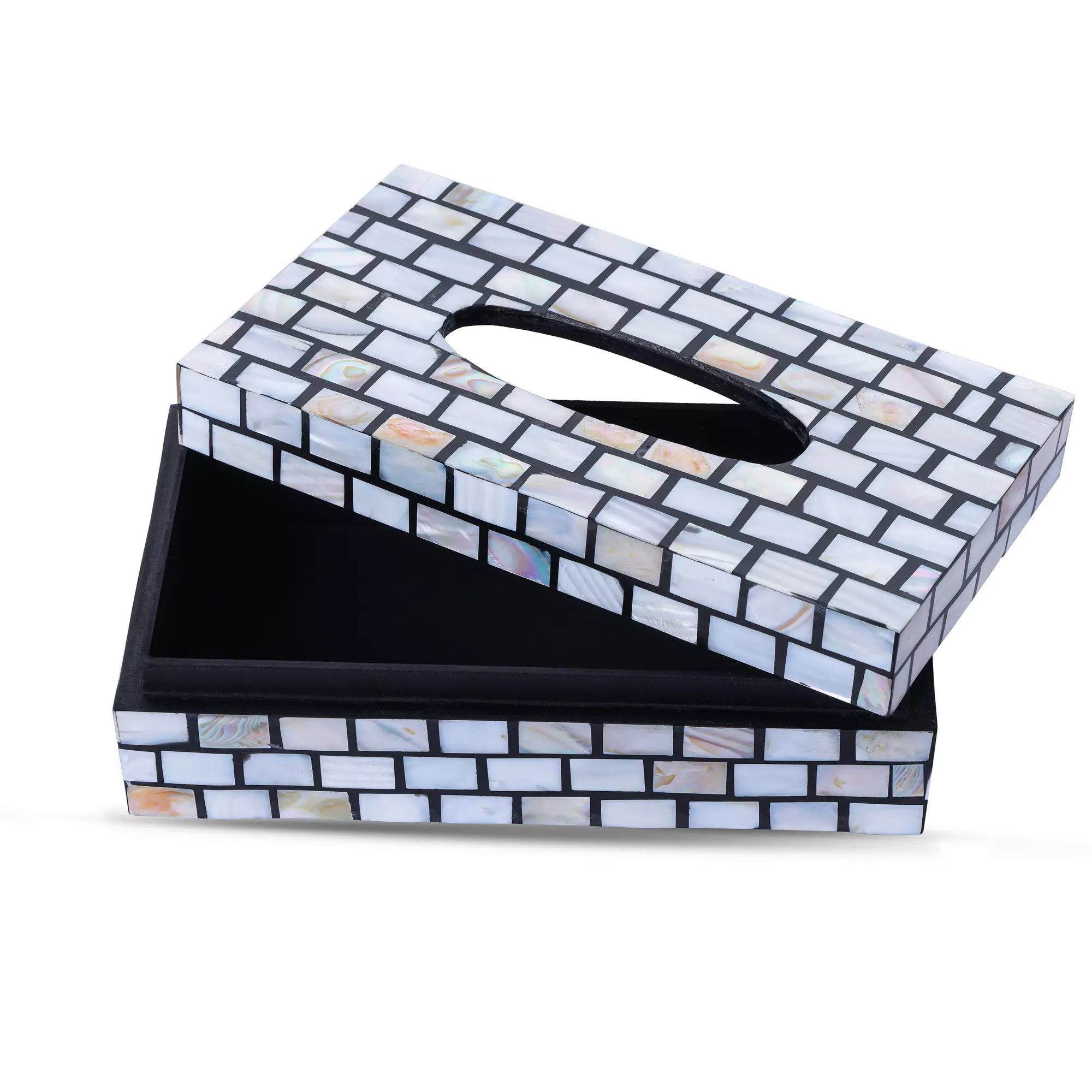 Gleaming Mother of Pearl Tissue Box