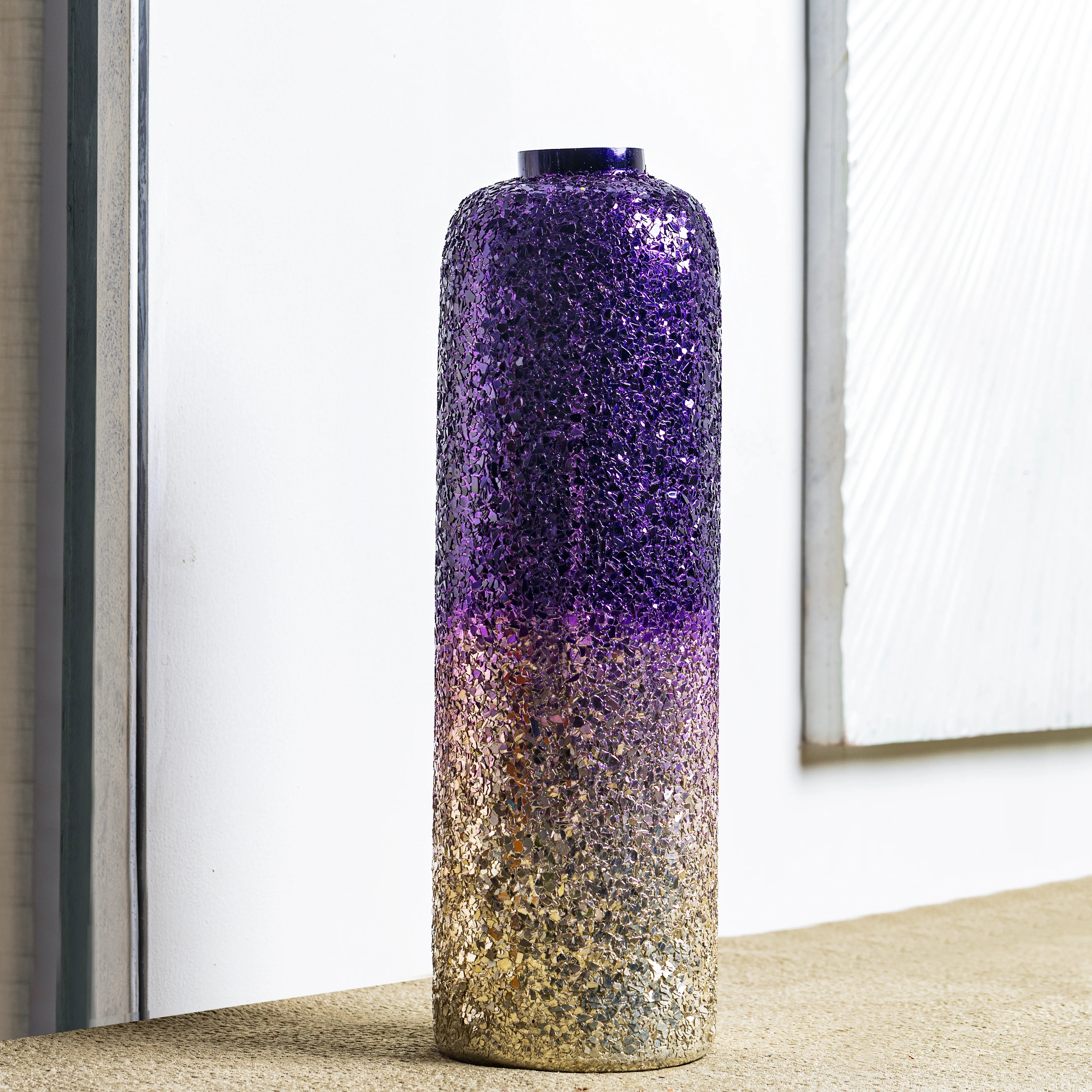 Ombre Elegance vase - Purple