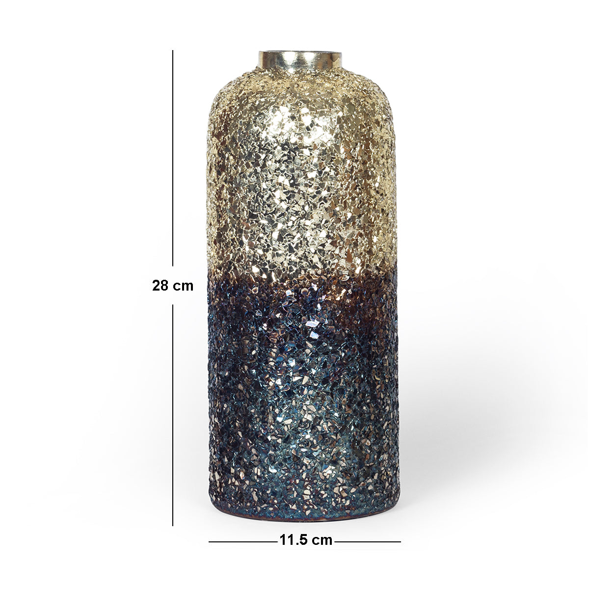 Ombre Elegance vase-Blue Antique