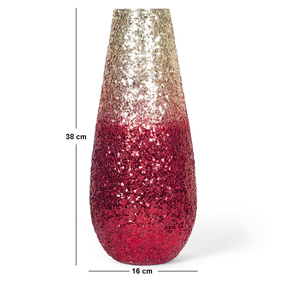 Ombre Elegance vase - Red