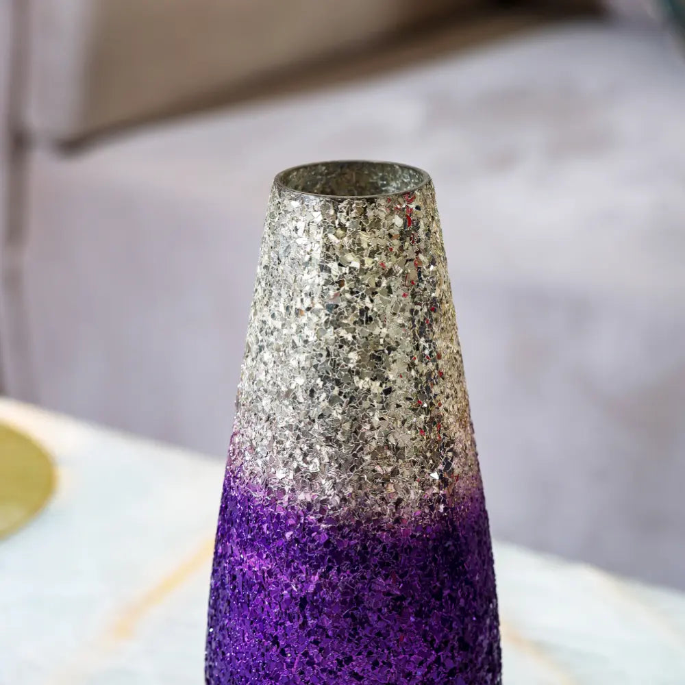 Celestial Glow Vase- Purple