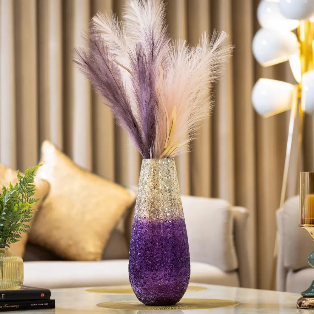 Celestial Glow Vase- Purple