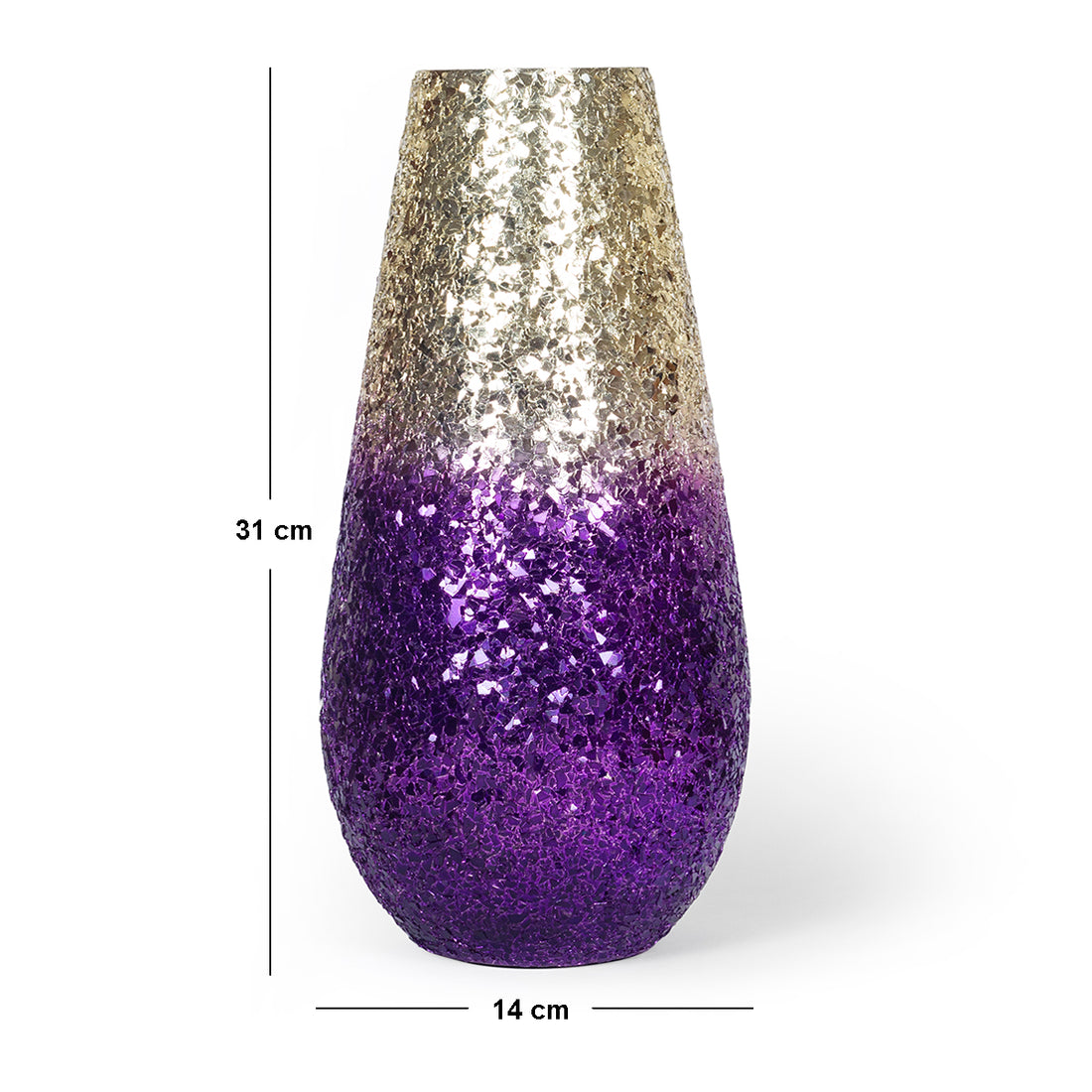 Celestial Glow Vase- Purple