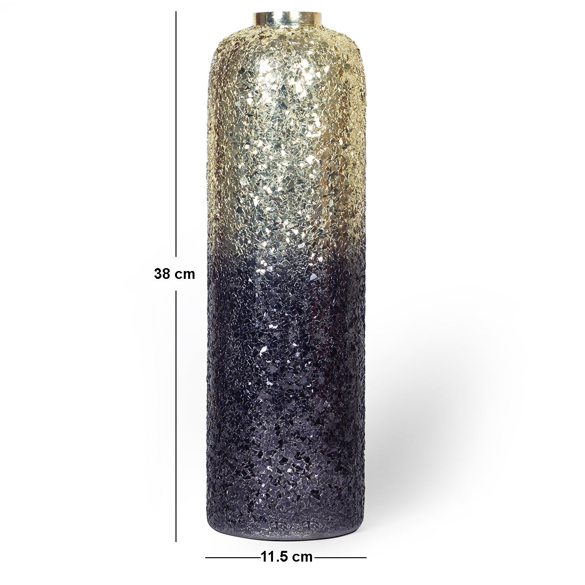 Ombre Elegance vase - Black Antique