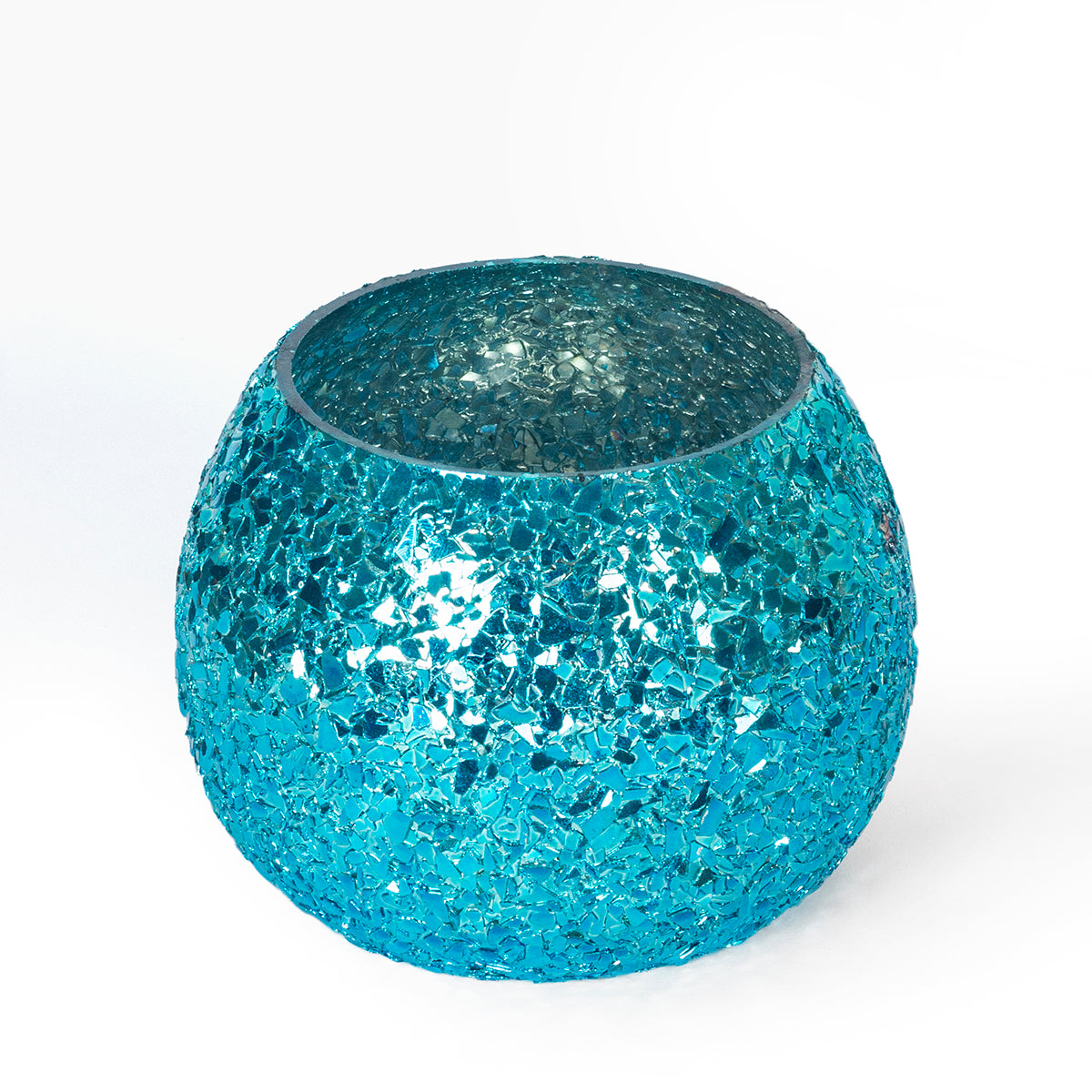 Luminous Glitter Votive-Blue