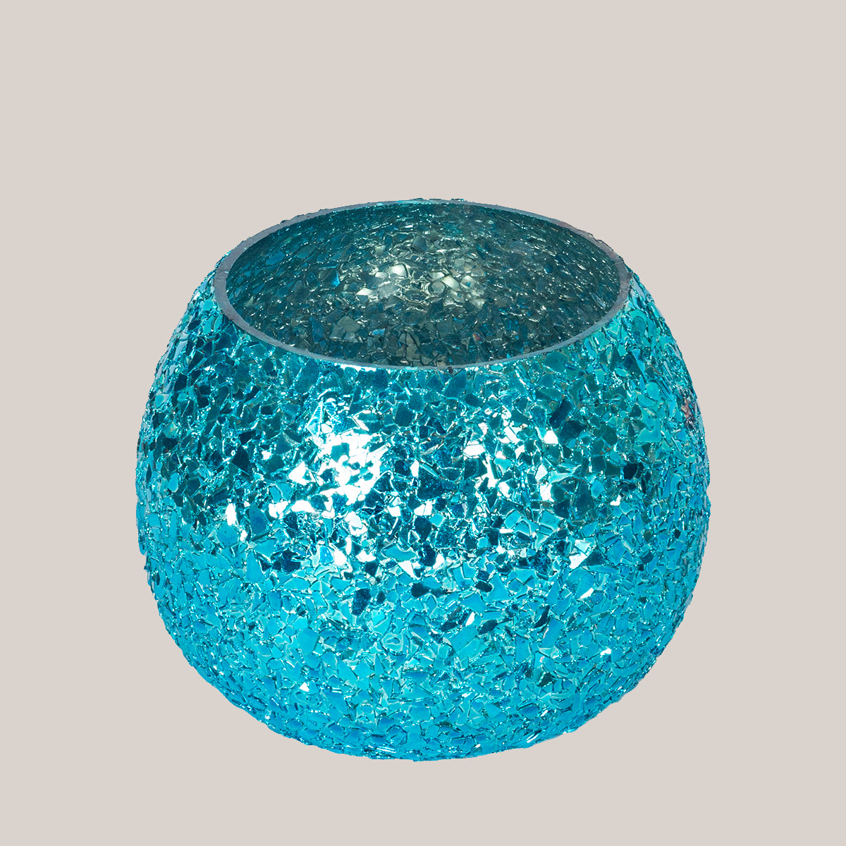 Luminous Glitter Votive-Blue