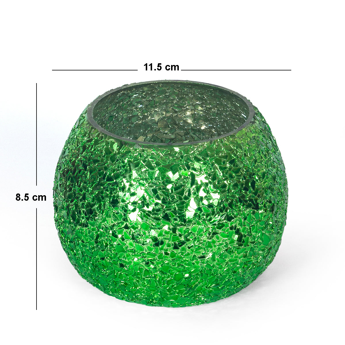 Luminous Glitter Votive-Green