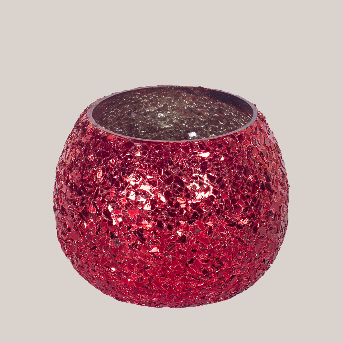 Luminous Glitter Votive-Red
