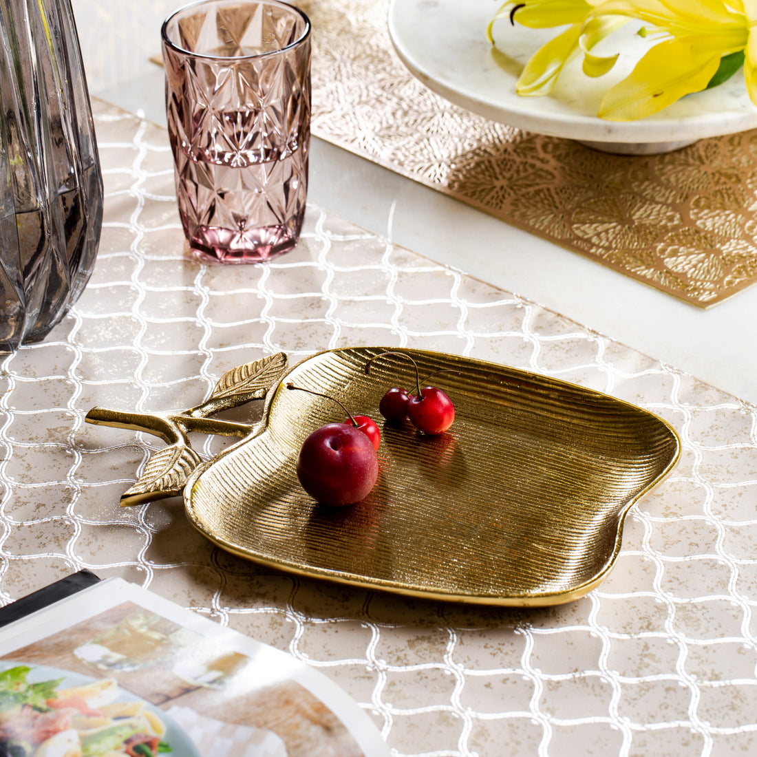 Golden Apple Accent Tray