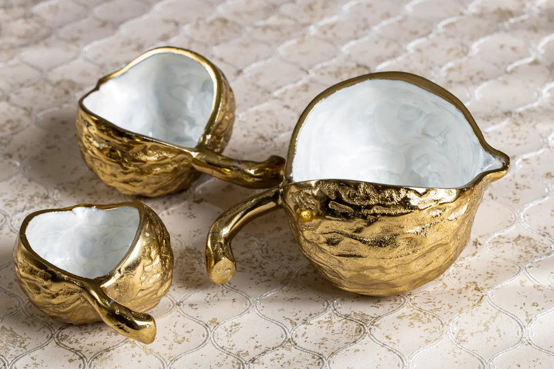 Gold Shell Serving Set