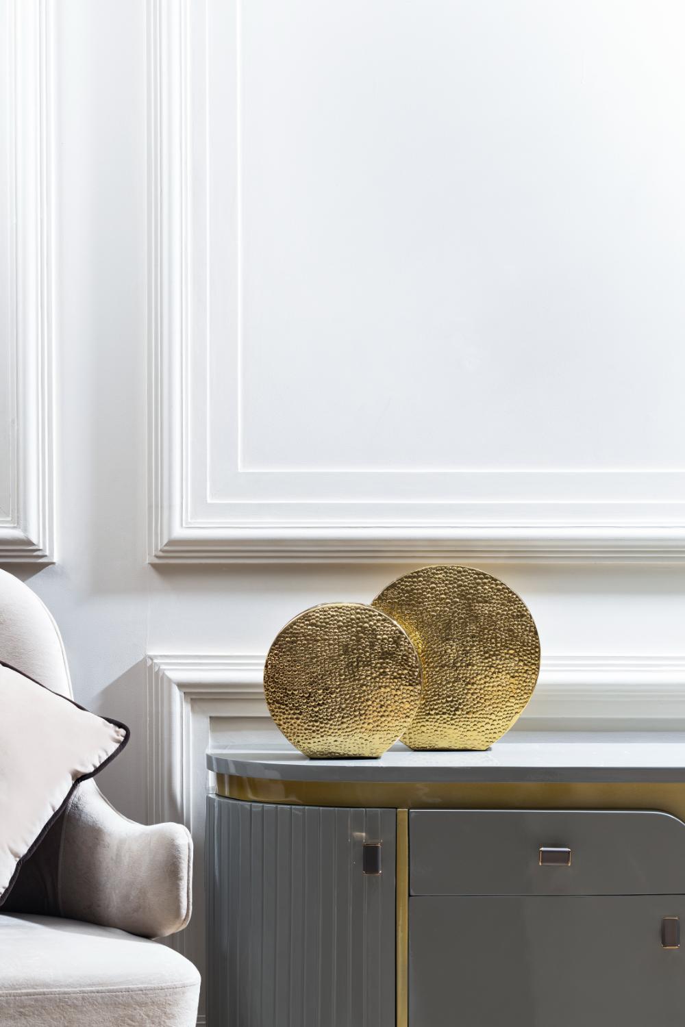 Golden Glow Textured Vase-Large