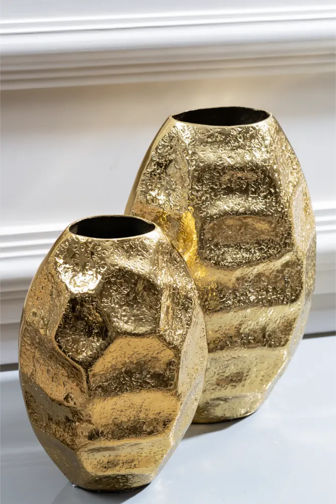 Golden Earth Textured Vase-Large