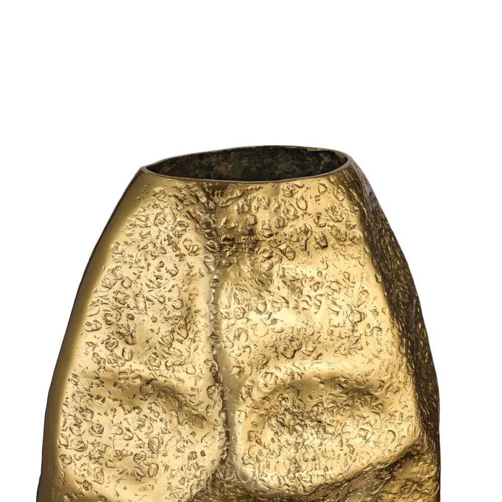 Golden Earth Textured Vase-Small