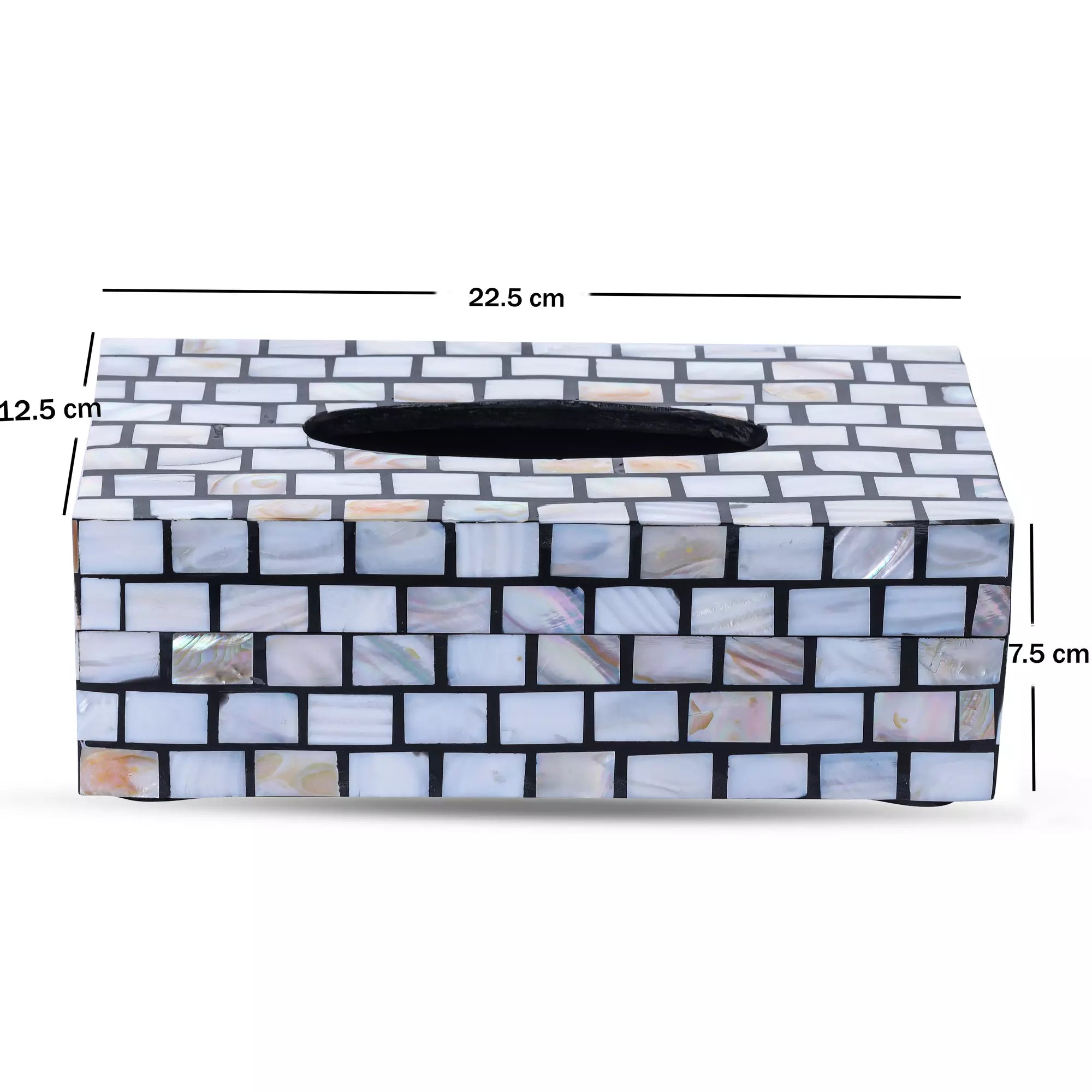 Gleaming Mother of Pearl Tissue Box