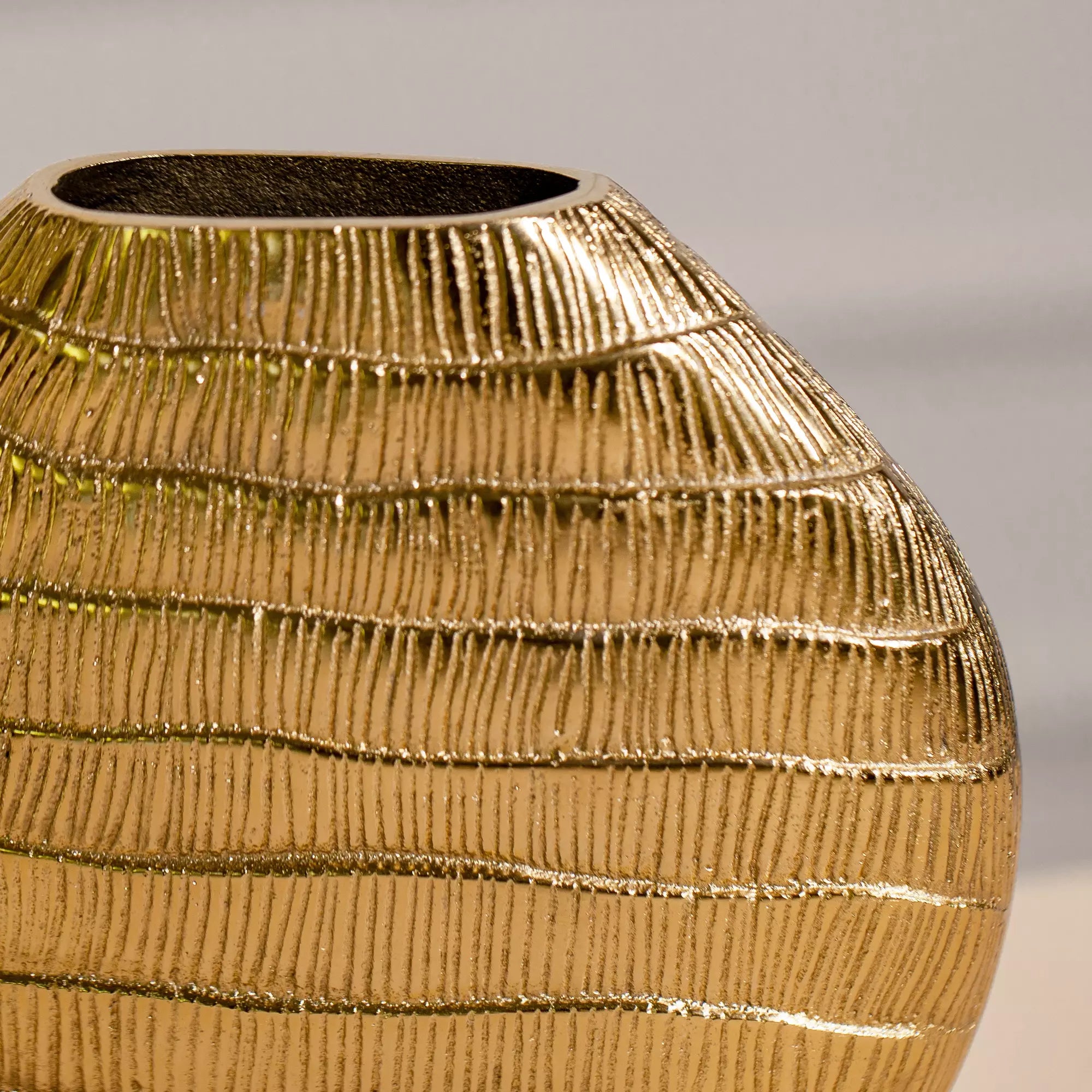 Radiant Gold Vase