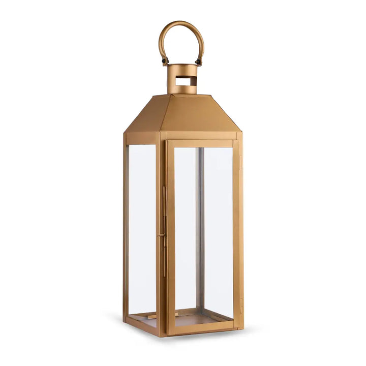 Metro Luxe Lantern Golden Medium