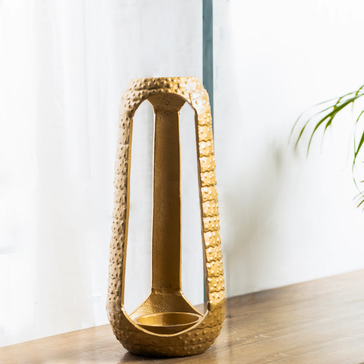 Golden Pillar Candle Holder(Large)