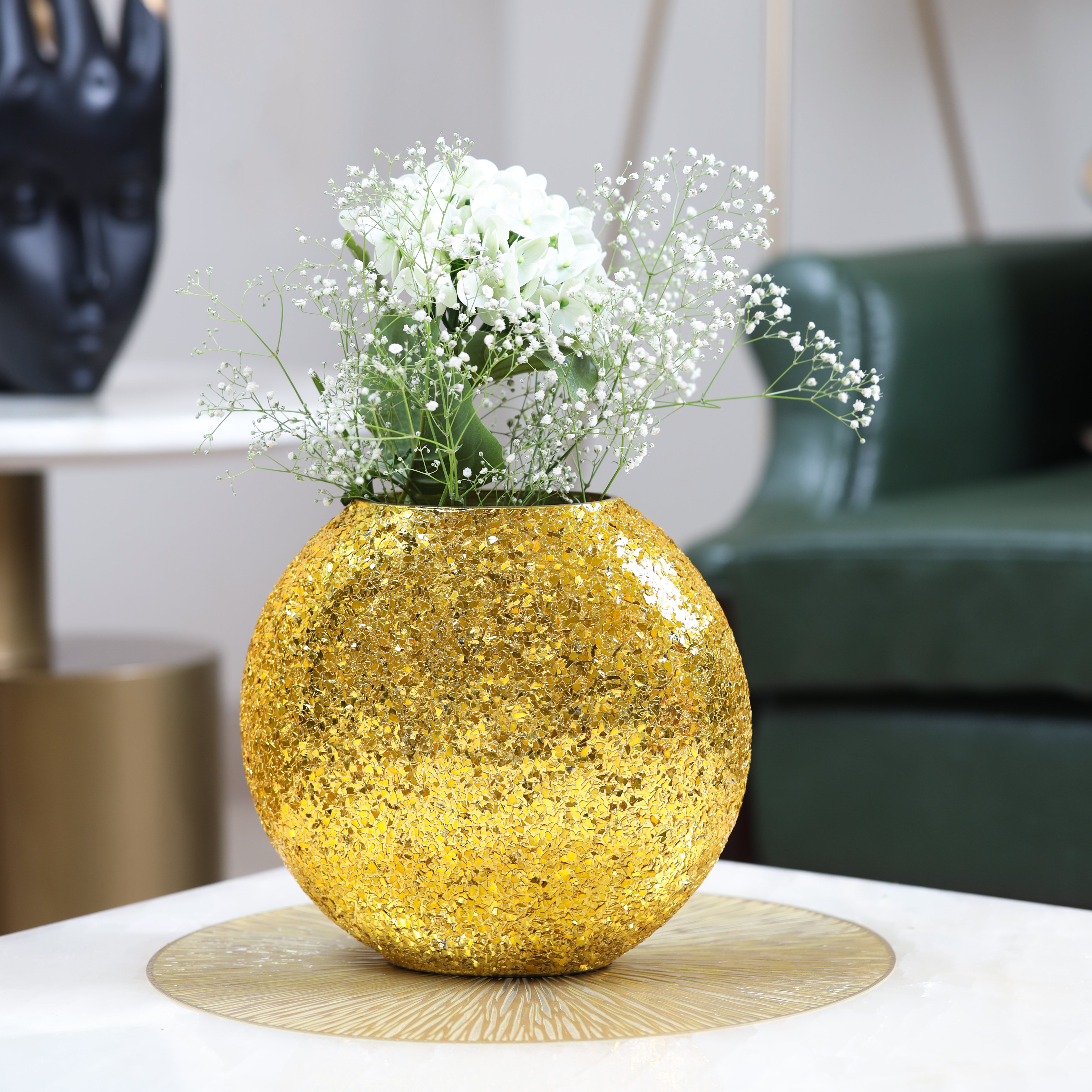 Gold Stardust Vase